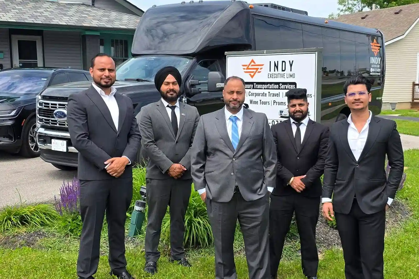 Indy Executive Limo team with founder Gary Bhullar - Professional Licensed Chauffeurs Indianapolis