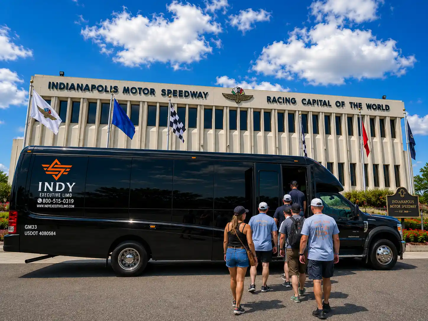 Indy 500 Race Weekend Group Transport - Mini Bus for Race Day Indianapolis